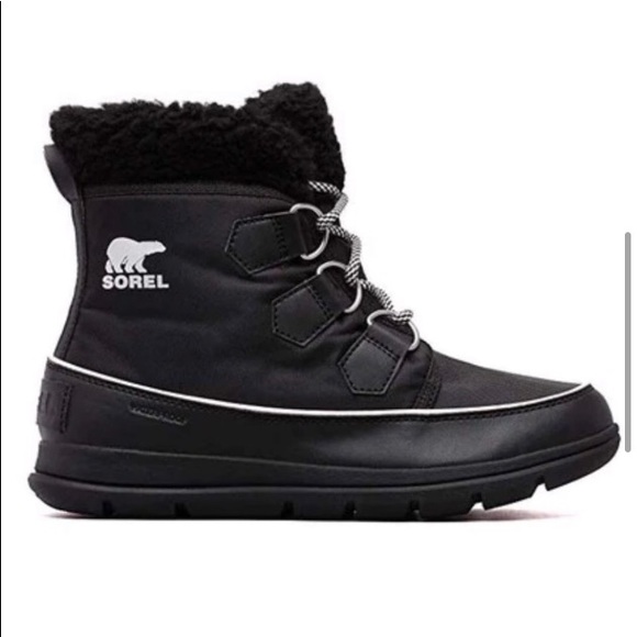 SOREL EXPLORER CARNIVAL BOOT #NL3040-010 black - Picture 1 of 8